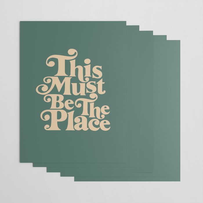 This Must Be The Place - Green & Beige Wrapping Paper Gallery Image 3