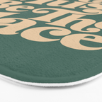 This Must Be The Place - Green & Beige Bath Mat Gallery Image 3