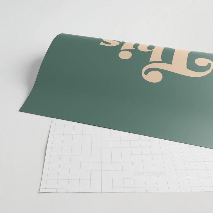 This Must Be The Place - Green & Beige Wrapping Paper Gallery Image 2