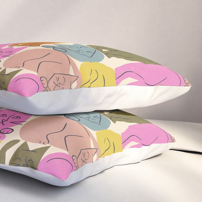 Stack of Cats No. 1 Pillow Sham Gallery Image 3