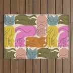 Stack of Cats No. 1 Outdoor Rug Gallery Image 1
