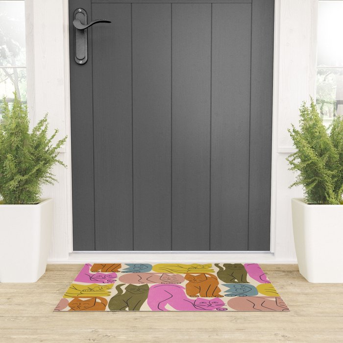 Stack of Cats No. 1 Welcome Mat Gallery Image 3