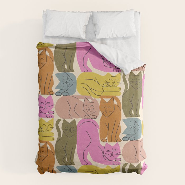 Stack of Cats No. 1 Duvet Cover Gallery Image 6