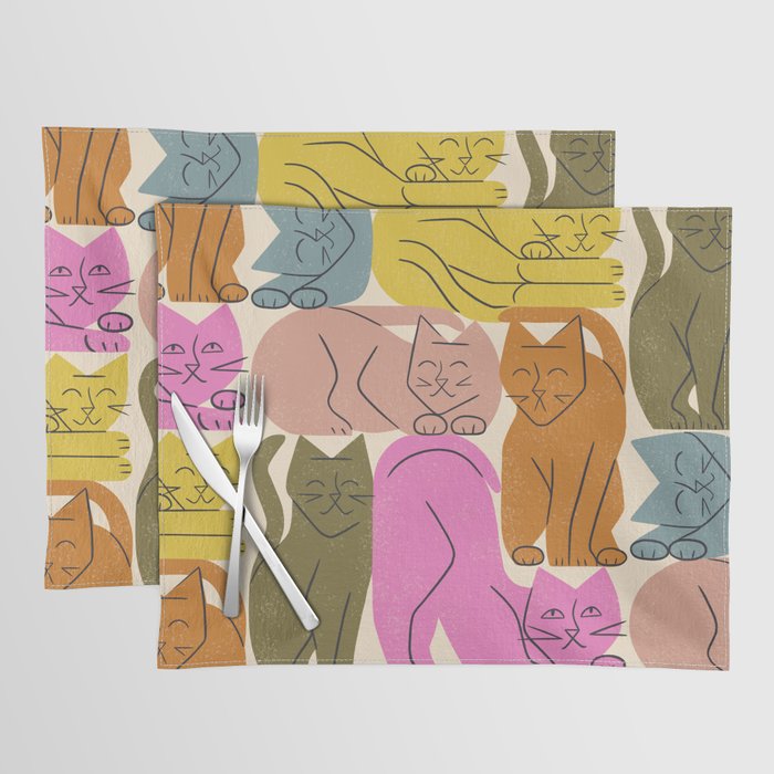 Stack of Cats No. 1 Placemat Gallery Image 1