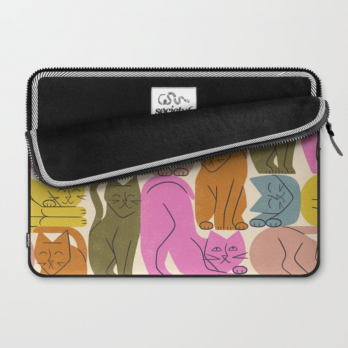 Stack of Cats No. 1 Laptop Sleeve Gallery Image 2
