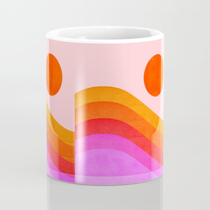Abstraction_SUNSET_OCEAN_COLOR_POP_ART_Minimalism_009D Coffee Mug Gallery Image 4