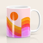 Abstraction_SUNSET_OCEAN_COLOR_POP_ART_Minimalism_009D Coffee Mug Gallery Image 1