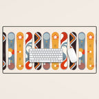 Retro Snowboards  Desk Mat Gallery Image 1