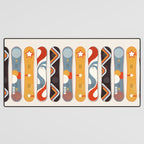 Retro Snowboards  Desk Mat Gallery Image 3