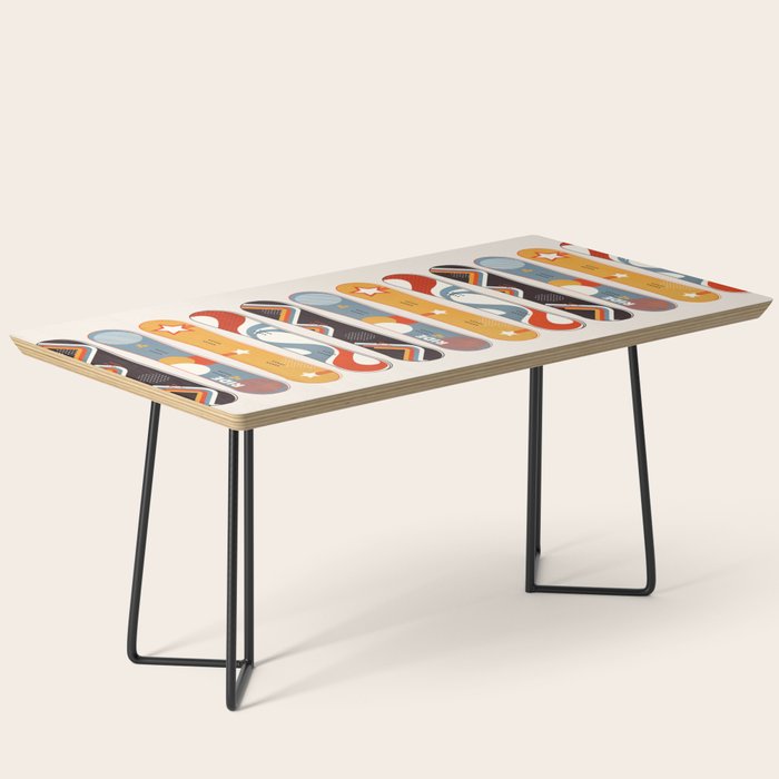 Retro Snowboards  Coffee Table Gallery Image 1