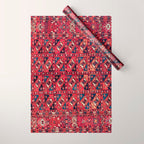 Tekke  Antique West Turkestan Rug Print Wrapping Paper Gallery Image 1