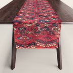 Tekke  Antique West Turkestan Rug Print Table Runner Gallery Image 1
