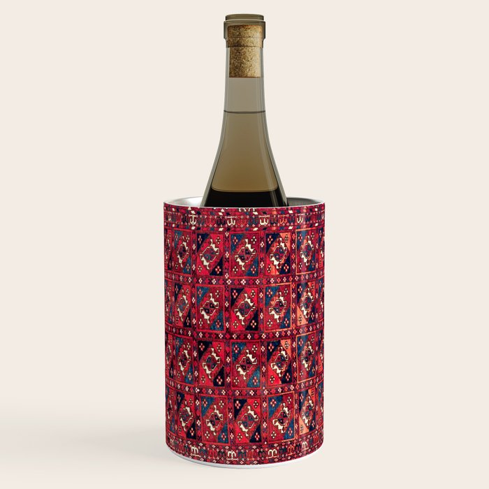 Tekke  Antique West Turkestan Rug Print Wine Chiller Gallery Image 1