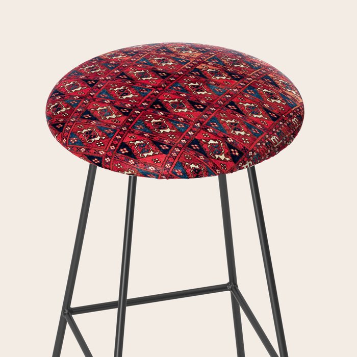 Tekke  Antique West Turkestan Rug Print Stool Gallery Image 2
