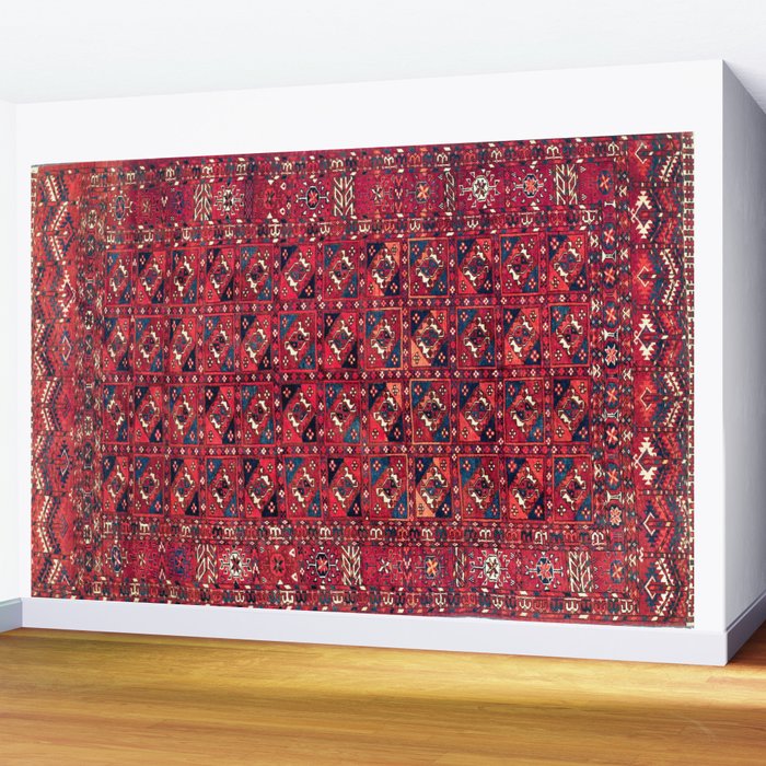 Tekke  Antique West Turkestan Rug Print Wall Mural Gallery Image 2