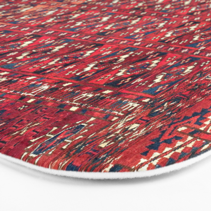 Tekke  Antique West Turkestan Rug Print Bath Mat Gallery Image 3