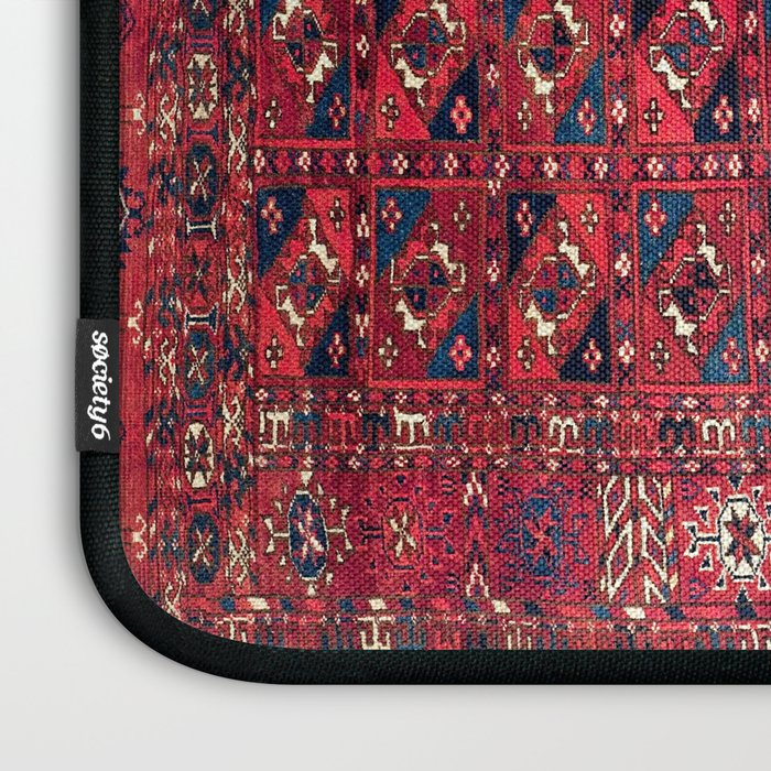Tekke  Antique West Turkestan Rug Print Laptop Sleeve Gallery Image 3