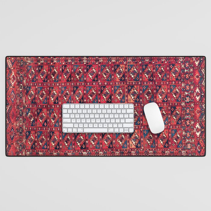 Tekke  Antique West Turkestan Rug Print Desk Mat Gallery Image 1