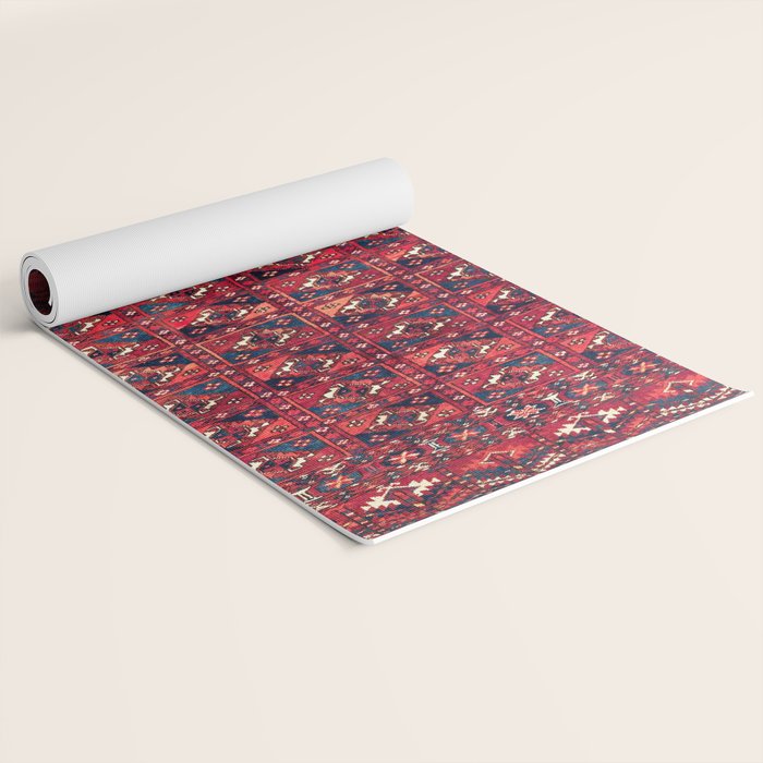 Tekke  Antique West Turkestan Rug Print Yoga Mat Gallery Image 2