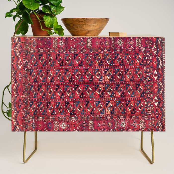 Tekke  Antique West Turkestan Rug Print Credenza Gallery Image 1