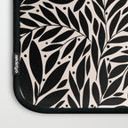 Black and White Folk Leaves  Laptop Sleeve Gallery Image 3
