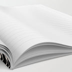 Black and White Folk Leaves  Notebook Gallery Image 2