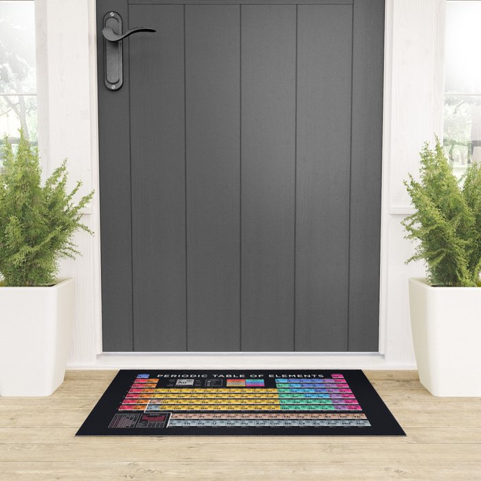 Periodic Table of Elements B - Black Welcome Mat Gallery Image 3