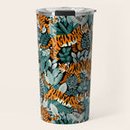 Bengal Tiger Teal Jungle Travel Mug Gallery Image 1