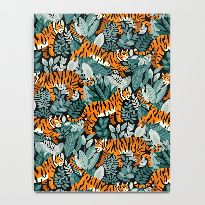 Bengal Tiger Teal Jungle Notebook Gallery Image 4