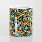 Bengal Tiger Teal Jungle Coffee Mug Gallery Image 4