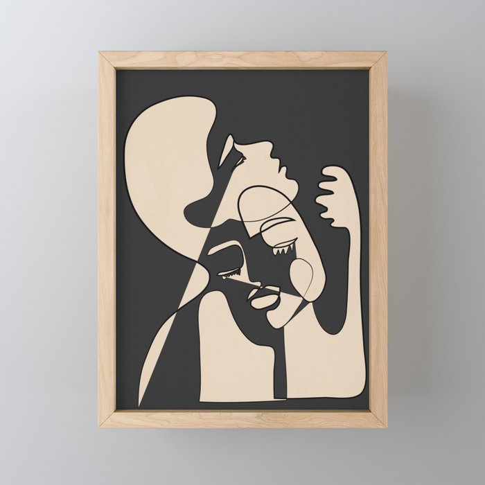 Abstract Faces 13 Mini Art Print Gallery Image 1