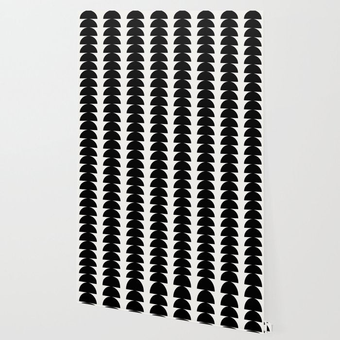 Maude Pattern - Black and White Wallpaper Gallery Image 2