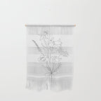 Small Wildflowers Minimalist Line Art Wall Hanging Gallery Image 1