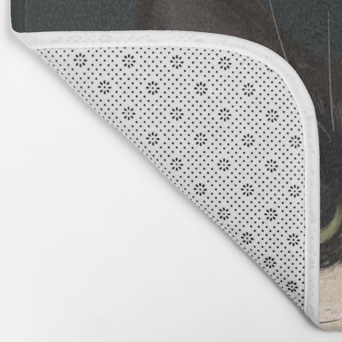 Tuxedo Cat Portrait Bath Mat Gallery Image 2