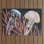 Metallic Coral Outdoor Rug Gallery Image 1