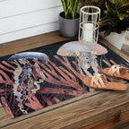 Metallic Coral Outdoor Rug Gallery Image 2