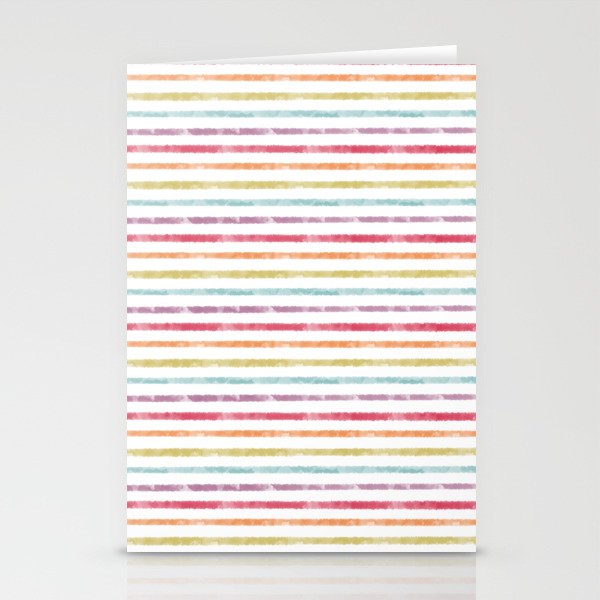 Rainbow Stripes Stationery Card Gallery Image 2