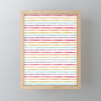 Rainbow Stripes Mini Art Print Gallery Image 1