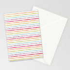 Rainbow Stripes Stationery Card Gallery Image 2