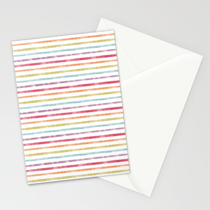 Rainbow Stripes Stationery Card Gallery Image 2