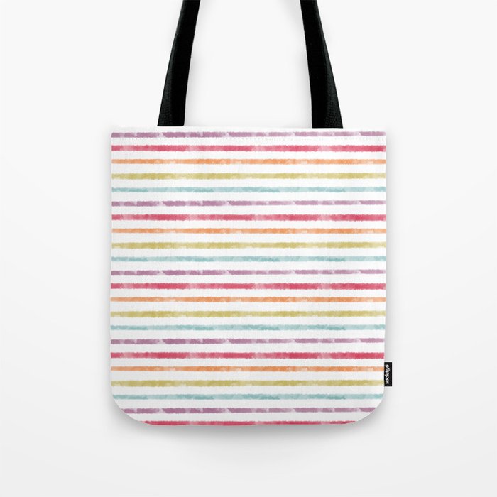 Rainbow Stripes Tote Bag Gallery Image 1