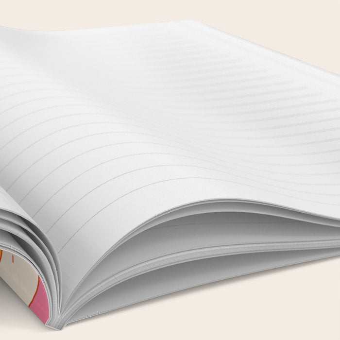 Orange Pink Abstract Retro 70s Notebook Gallery Image 2