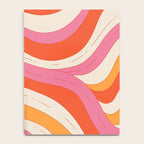 Orange Pink Abstract Retro 70s Notebook Gallery Image 4