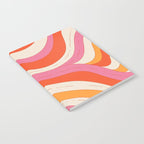 Orange Pink Abstract Retro 70s Notebook Gallery Image 2