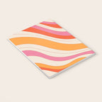 Orange Pink Abstract Retro 70s Notebook Gallery Image 3