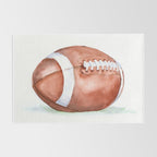 Football Watercolor Rug Gallery Image 2
