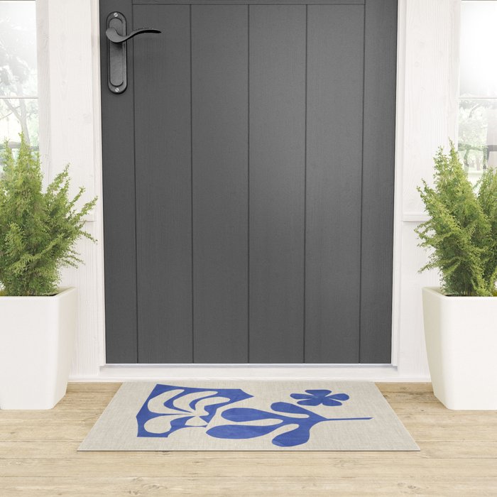 Periwinkle Bloom  Welcome Mat Gallery Image 3