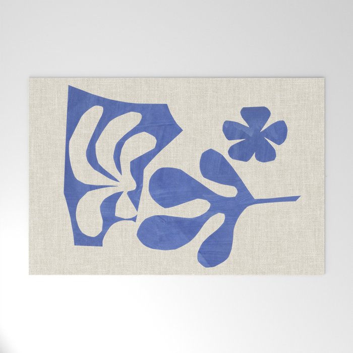 Periwinkle Bloom  Welcome Mat Gallery Image 1
