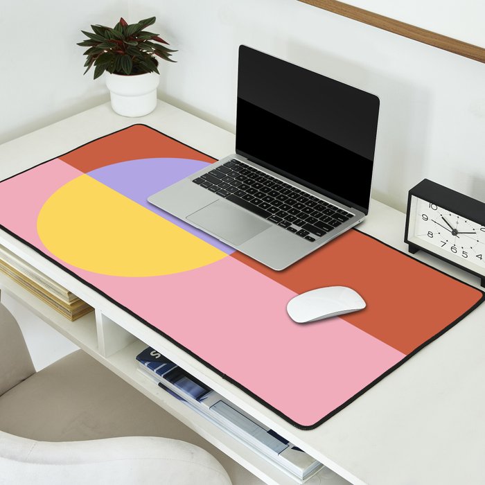 Color Block Abstract XIII Desk Mat Gallery Image 2