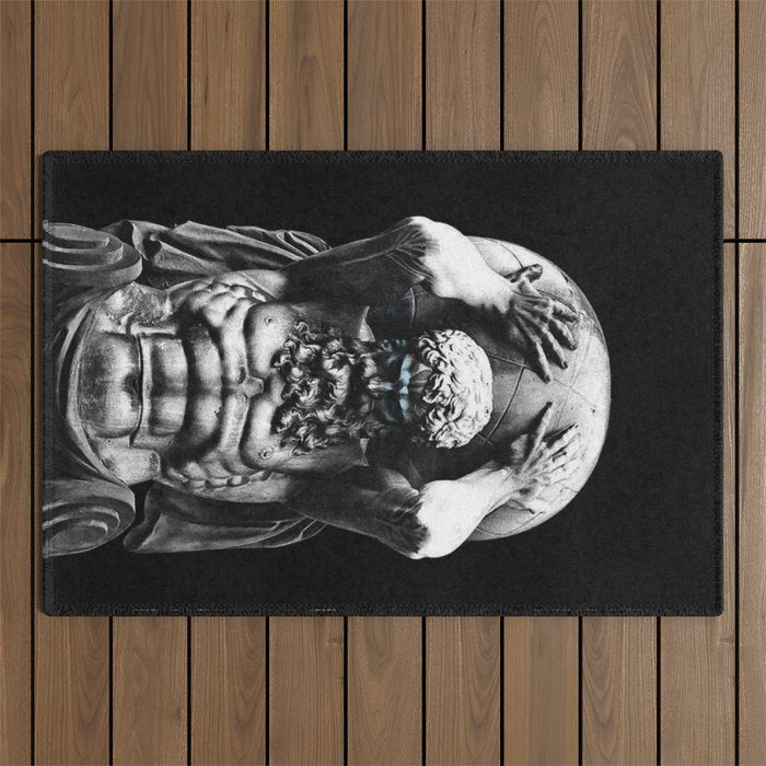 Hercules holding the whole world Outdoor Rug Gallery Image 1